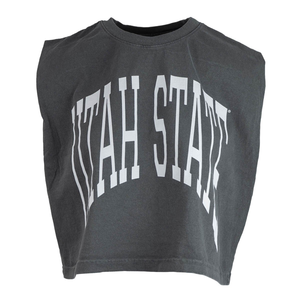Women's Utah State Cropped Muscle Tank Top